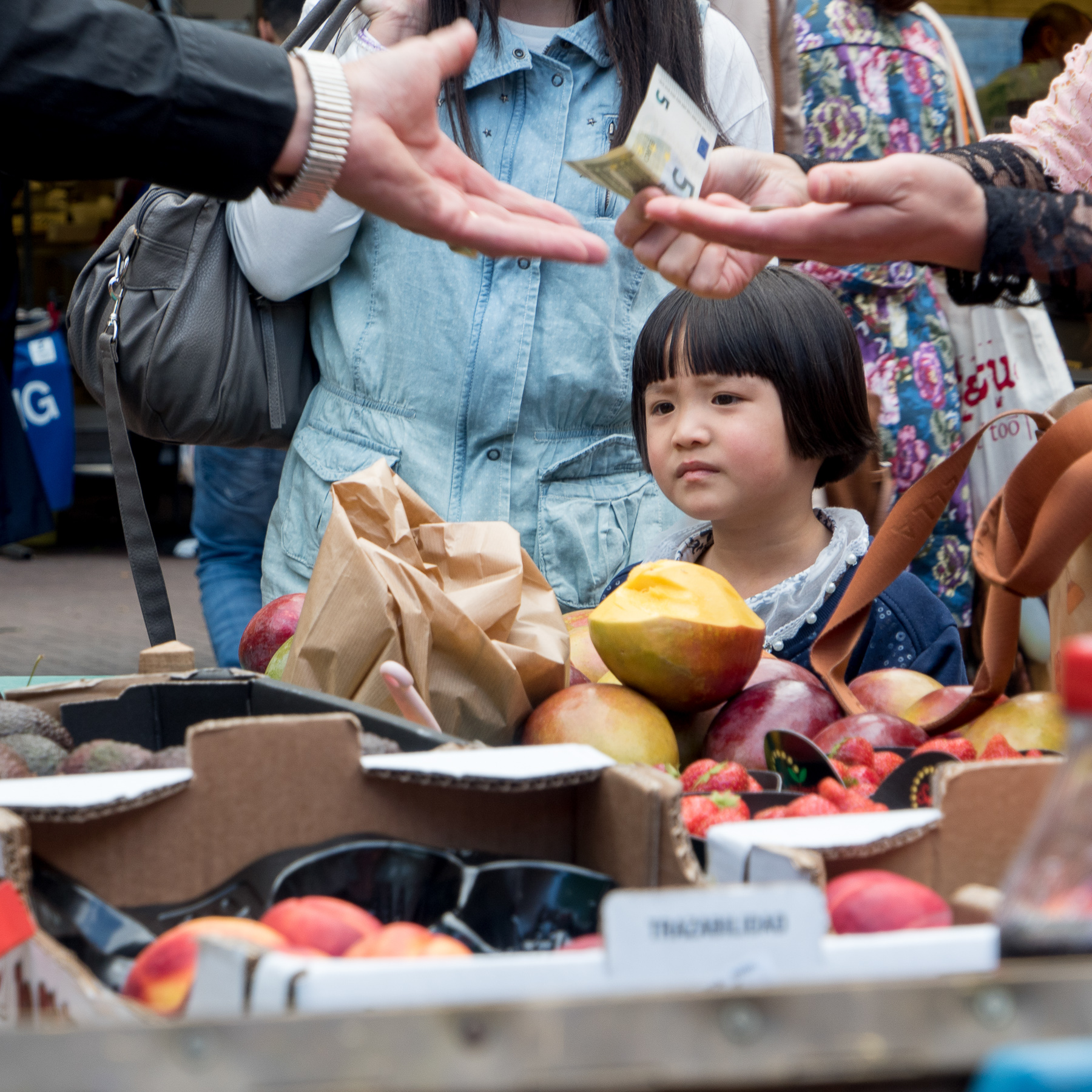 Little Girl at the Market Place