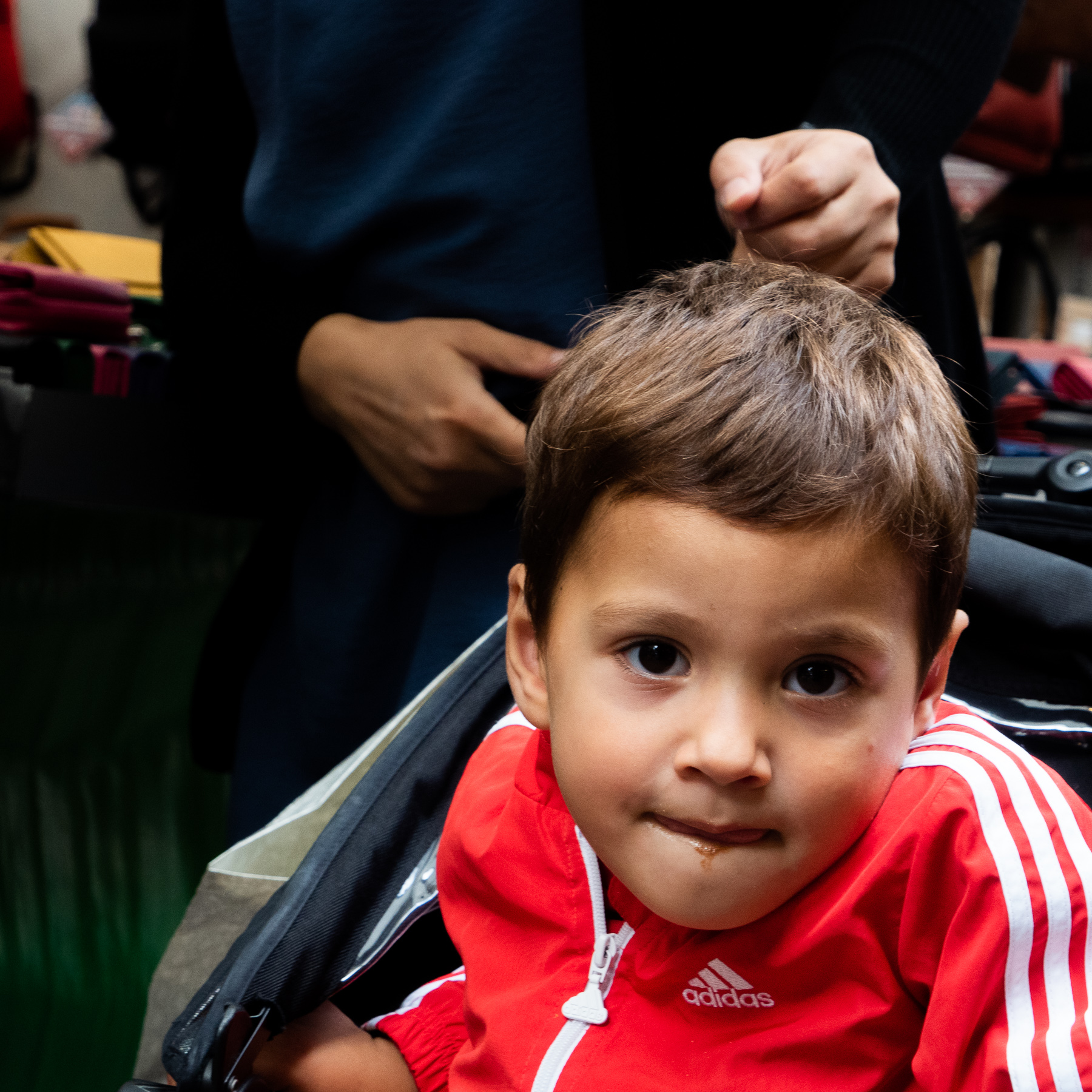 Boy in Stroller