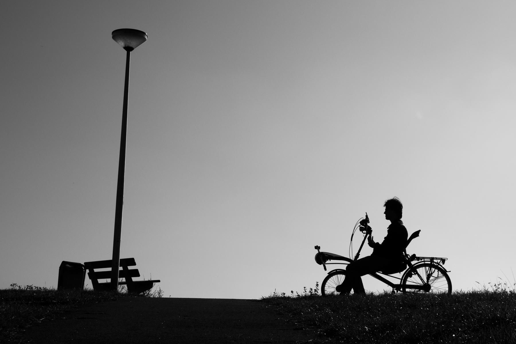 Recumbent Cyclist I