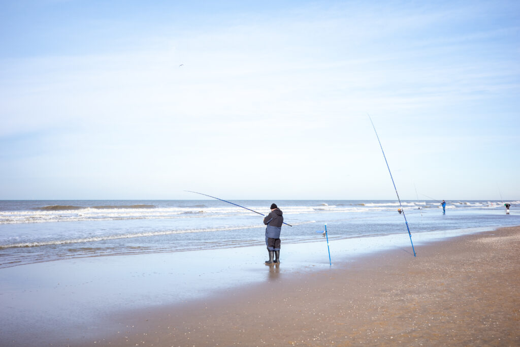 Fisherman At Katwijk Aan Zee Beach I